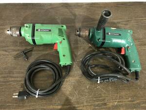 【2413】 日立工機 HITACHI 13mm 変速ドリル D13V 2台セット 電気ドリル 電動工具 電動ドリル 【中古品】