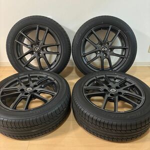 【美品】日産 純正 オプション estilo エスティーロ ガンメタ アルミ ホイール 17インチ 7J +45 114.3 5H キックス　205/55R17