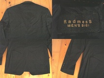 ☆パンツ難有☆国産☆メンズ ビギ【RadmesS MEN'S BIGI】スーツ セットアップ シングルジャケット ノータックパンツ 黒 ストライプ S_画像5