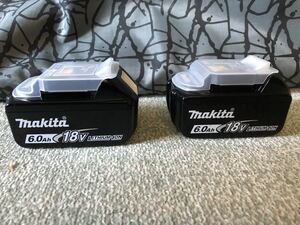 makita Makita оригинальный 18V 6.0Ah lithium ион аккумулятор BL1860B 2 шт. комплект снег Mark есть зарядка частота .2 раз .4 раз ⑥