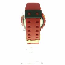 稼働 CASIO カシオ G-SHOCK Rastafarian ラスタファリアン GD-100RF クオーツ レッド デジタル 多機能 ファッション 腕時計 中古_画像4