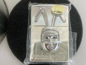 zippo 2002年製 ポピーザ ぱ フォーマー 立体メタル貼り【灰皿付】未着火品