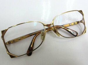 CAZAL/カザール：メガネ ヴィンテージ 度入り 59□15 サングラス ネジ欠け/中古/USED