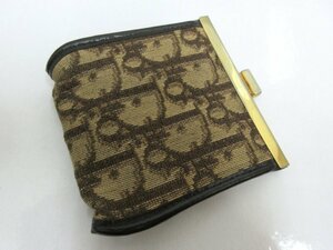 Christian Dior/クリスチャンディオール：トロッター ヴィンテージ コインケース 小銭入れ がま口 財布 フランス製 中古/USED