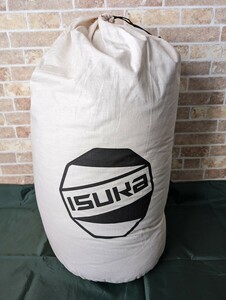 【美品】ISUKA イスカ コットン　ストリージバッグ　Lサイズ 3655 00 (生成り)
