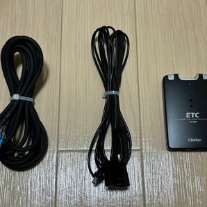 三菱重工製 クラリオンナビ連動ETC車載器 ETC980(05620465)普通車セットアップ中古品 専用配線＆アンテナ付 8J