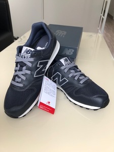 ☆★【国内正規品】ニューバランス ML373 NVY レディース メンズ ネイビー レザー メッシュ スニーカー 紺 NEW BALANCE NAVY/GRAY 2E★☆