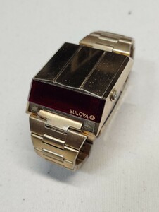  Broba BULOVA компьютер -to long Computron LED часы Vintage б/у товар 