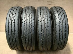 イボ付き・バリ山20年製 ハイエース /キャラバン 195/80R15 105/107N LTダンロップ SP175N 中古4本SET　格安！