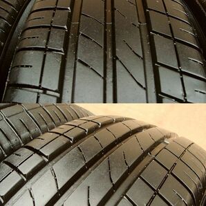 軽用 BSアルミ＆21年製155/65R13 溝有 マーキス MR61 中古4本SET 4.00B＋45PCD100 4穴 ミラ/アルト・モコの画像4