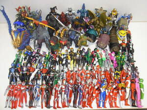 1 jpy ~!! Kamen Rider / Ultraman / Godzilla sofvi 100 body large amount POPY Mothra,U killer Zaurus, mechanism King Giddra, Gamera 1999, der bolik