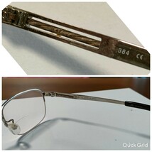 K14WG Dec.　刻印　装飾　メガネフレーム　デコレーション　52□18-140　F-Ti　T-GUMMETAL　眼鏡フレーム　日本製　AU Advance / 送料520円_画像1