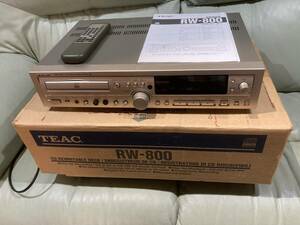 [ used ]TEAC Teac RW-800 CD recorder original box * manual * remote control attaching .