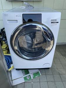 超美品　AQUA ドラム式洗濯乾燥機　AQW-SD12P-L