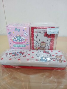 #351 sanrio サンリオ ハローキティ HELLO KITTY FRESHPUNCH 缶ペンケース メモ&メモスタンド ペンスタンド キティちゃん 文房具