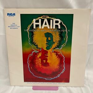 40512N 12inch LP★ヘアー ブロードウェイオリジナルキャスト /HAIR THE AMERICAN TRIBAL LOVE-ROCK MUSICAL★SRA-5152