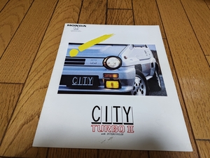 1985 год 5 месяц выпуск Honda City турбо II каталог 