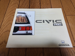 1988 год 8 месяц выпуск Honda Civic Pro каталог 