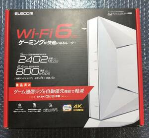 Wi-Fi 6(11ax) 2402+800Mbps Wi-Fi ゲーミングルーター WRC-G01-W /中古/動作済み