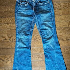 本物ハワイ購入True religion フレアデニム デニムパンツ27ローライズジーンズy2kジーンズ