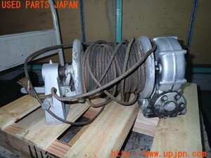 3UPJ=14590005]三菱ジープ(J36)Jeep J30系 純正 ウインチ 機械式 PTO 巻上げ機 ワイヤー 当時物 中古