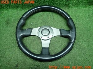 3UPJ=12380617]MAZDA AZ-1(PG6SA)momo モモステ ステアリングホイール RACE D32 ブラックレザー ハンドル 中古