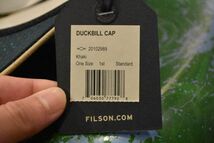 デッドストック品USA製FILSONフィルソンDUCKBILLCAPダックビルキャップ ロングビルキャップ カーキ色アメカジアウトドアストリートn24152_画像6