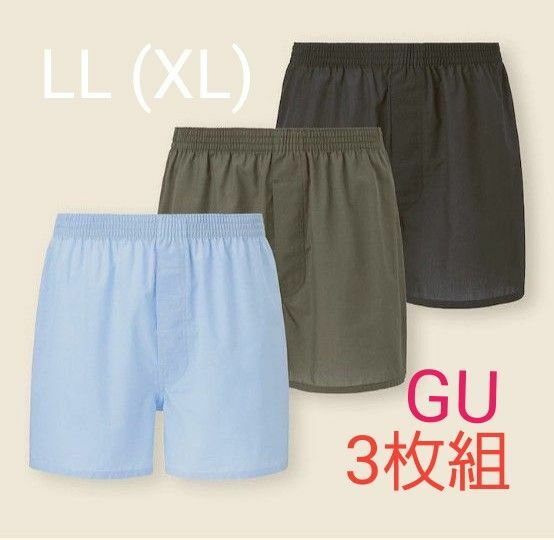 紳士　メンズトランクス　GU　3色組　LL