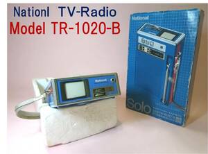  Showa era. name machine *National TR-1020-B tv /AM|FM( stereo ) operation not yet verification | box attaching 