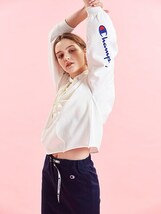 ■美品！Champion【チャンピオン】プルオーバースウェットパーカ！ビッグシルエット！定価7,900円+税 G_画像8