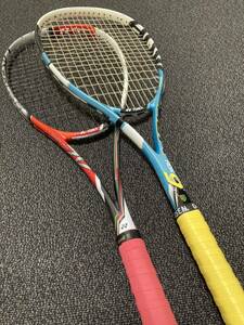 送料無料 レーザーラッシュ 7V LR7V UL1 エアロデューク 9 LITE ADX 2本セット ヨネックス YONEX オーバーグリップは巻き替えて未使用です