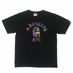 A BATIHING APE ア ベイシング エイプ 迷彩プリント Tシャツ M シングルステッチ 