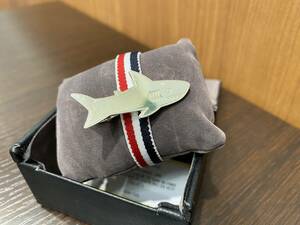 アクセサリー　トムブラウン　Thom Browne　ネクタイピン　タイピン　サメ　鮫　シャーク　スターリングシルバ　元箱付★ｈ1802