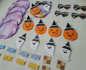  origami lease kit Halloween 5 collection set decoration construction ①