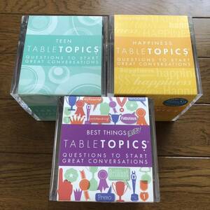 Table Topics 英語 質問カード 135枚 コミュニケーション　3種類
