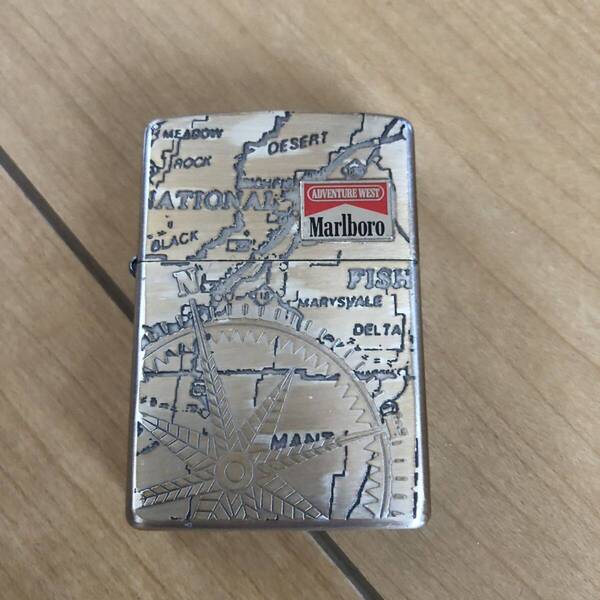 Marlboro ZIPPO 地図 オイルライター ジッポー マルボロ