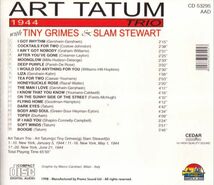 CD　★Art Tatum Trio 1944　輸入盤　(Giants Of Jazz CD 53295)_画像3