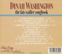 CD　★Dinah Washington The Fats Waller Songbook　輸入盤　(EmArcy 818 930-2)_画像3