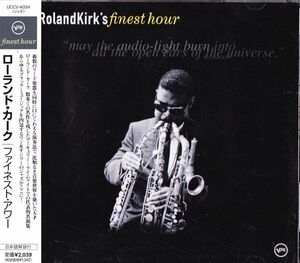 CD　★ファイネスト・アワー - ROLAND KIRKロー (ランド・カーク) 　国内盤 帯付　(UCCV -4034)