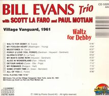 CD　★Bill Evans Trio* With Scott LaFaro And Paul Motian Waltz For Debby　輸入盤　(Giants Of Jazz CD 53207)_画像3