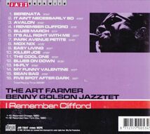 CD　★The Art Farmer Benny Golson Jazztet* I Remember Clifford　輸入盤　(Jazz Hour JHR 73547)_画像3