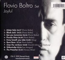 CD　★Flavio Boltro 5et Joyful　輸入盤　(Bonsa Music BON 120501)　デジパック_画像3