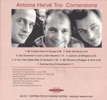 CD　★Antoine Herv Trio Cornerstone　国内盤　(Atelier Sawano AS 012)　デジパック_画像2
