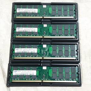 メモリ増設 新品 SAMSUNG サムスン DDR2-800MHz 4GB×4枚 計16GB PC2-6400U 2R×4 240PIN AMD専用 片面16チップ(両面32チップ) DIMM送料