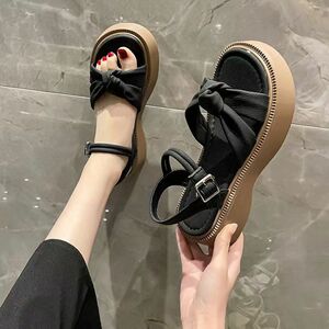 * beach sandals sandals lady's thickness bottom summer sandals summer ko-te comfort sandals aster sandals black 25cm
