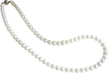 春夏の贈り物ギフト　淡水真珠スタンダードネックレス パール・パール・コウベ 全長：約42cm_画像1