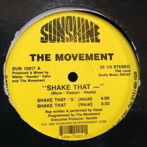 12inchレコード THE MOVEMENT / SHAKE THAT