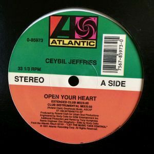 12inchレコード CEYBIL JEFFERIES / OPEN YOUR HEART