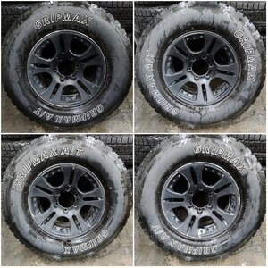 ★中古品★GRIPMAX A/T 265/70R16 ’20年 ホイールセット 16×7JJ ±0 139.7-6H TOYOTA ハイラックスサーフにて 【他商品と同梱歓迎】