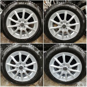 ★溝深品★BRIDGESTONE BLIZZAK VRX2 175/65R15 2021年製 スタッドレスタイヤ ホイールセット 15×5.5J+42 100-4H【他商品と同梱歓迎】